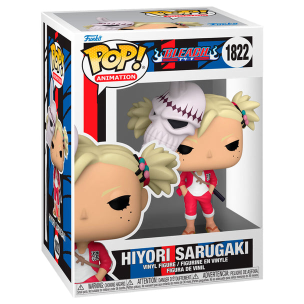 Figurine Funko POP de Hiyori Sarugaki de la série Bleach en vinyle de 9 cm dans sa boîte cadeau