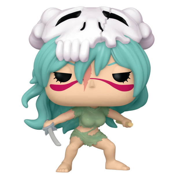Boîte cadeau officielle de la figurine Funko POP Nelliel Tu Odelschwanck, emballage collector avec illustrations Bleach.