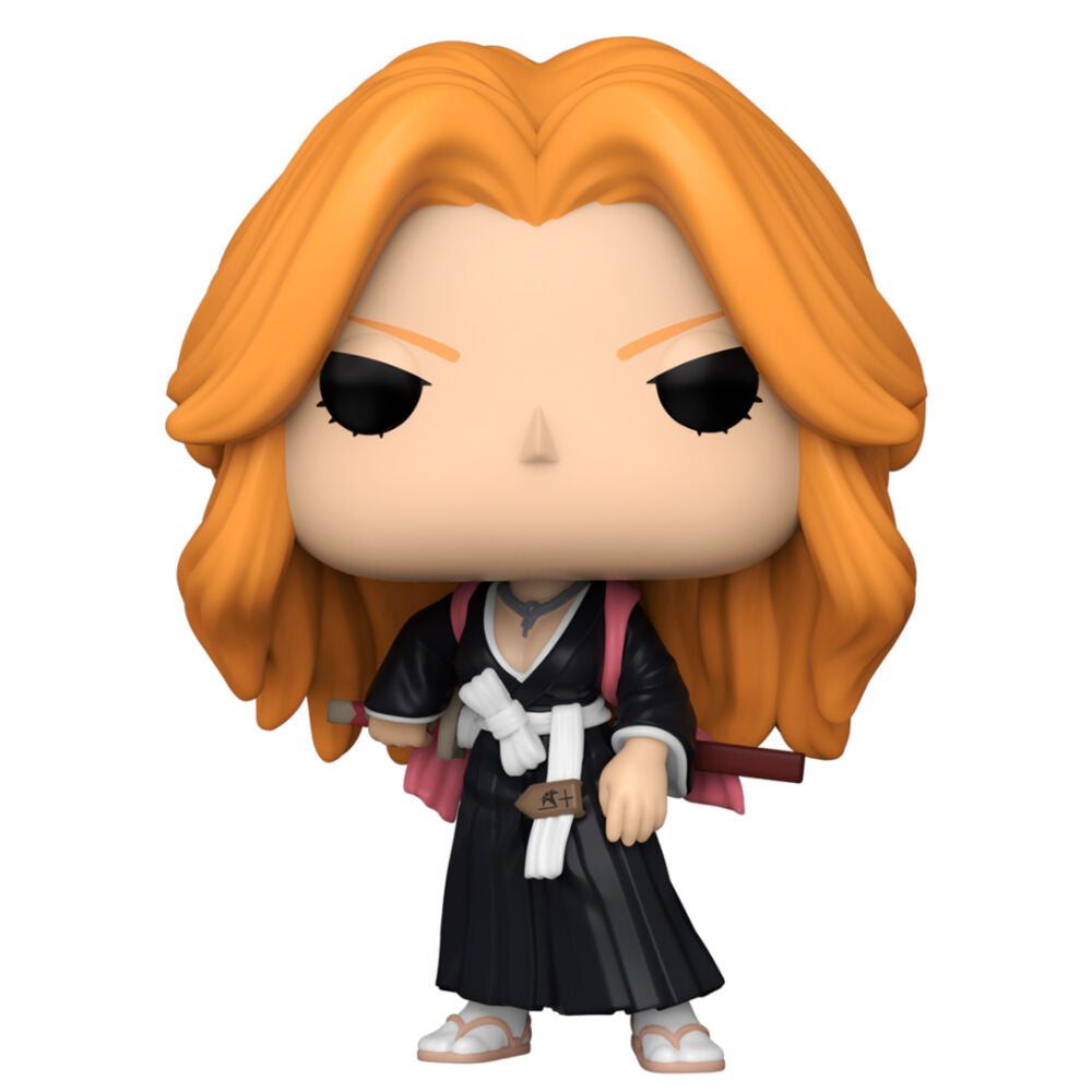 Vue de côté de la figurine Funko POP Rangiku Matsumoto avec détails précis du personnage