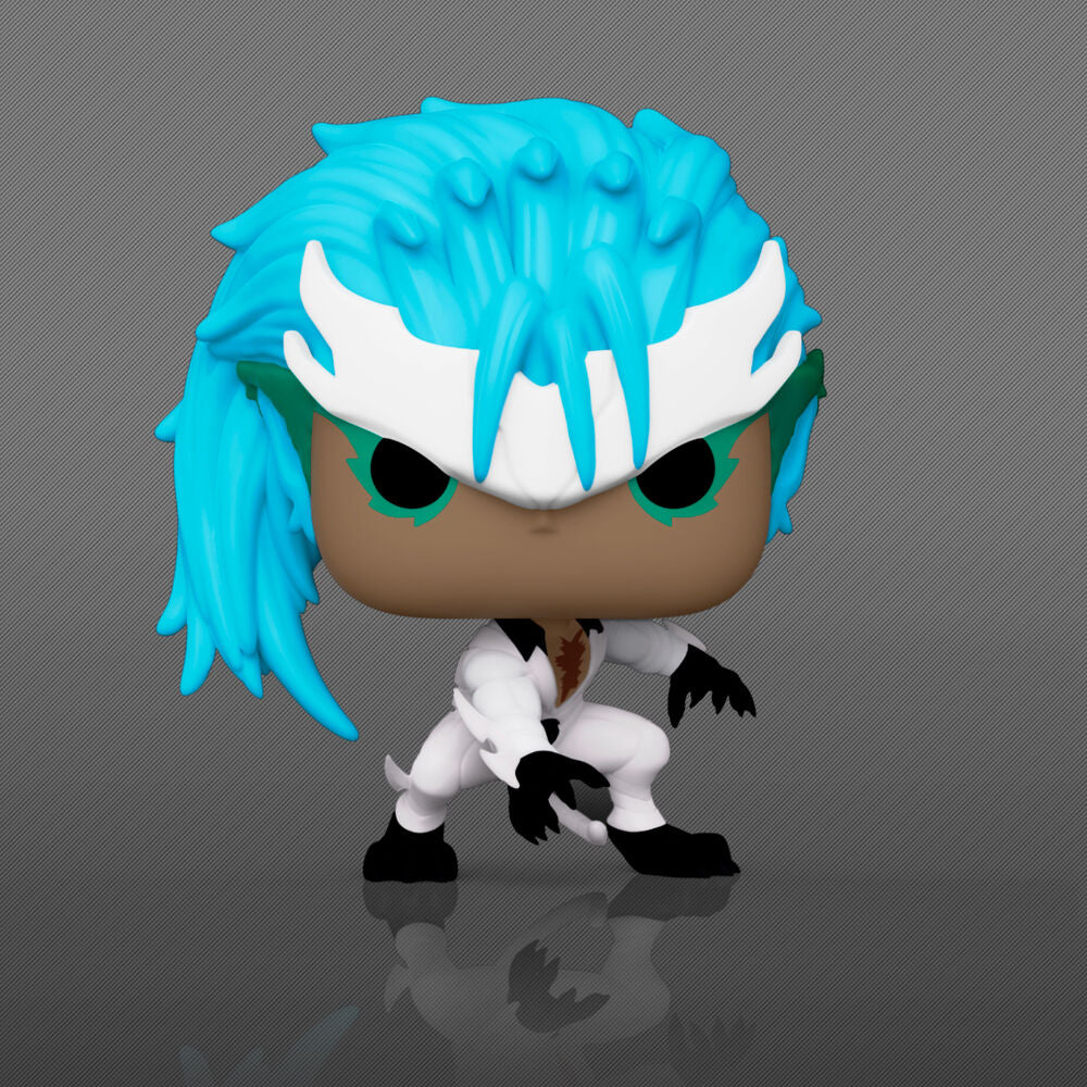 Présentation complète des deux figurines Funko POP Bleach Grimmjow Jeagerjaques, version standard et Chase.