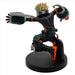 Arrière de la figurine Katsuki Bakugo avec mise en valeur des accessoires explosifs