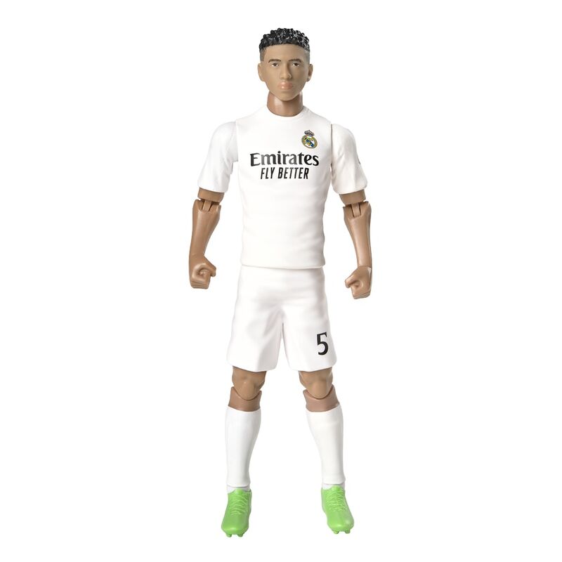 Figurine articulée Bellingham Real Madrid vue de face avec maillot officiel