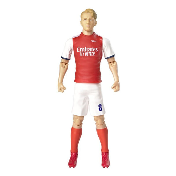 Figurine articulée Martin Ødegaard Arsenal 20cm vue de face avec maillot rouge et blanc