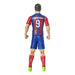 Figurine Lewandowski en position de tir avec ballon aux pieds
