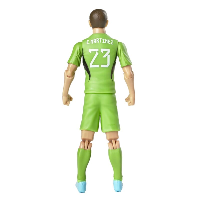 Figurine Emiliano Martinez posée en action de plongeon, articulations flexibles visibles