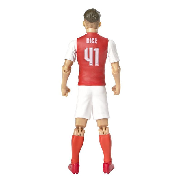 Gros plan sur le visage détaillé de la figurine Declan Rice Arsenal 20cm