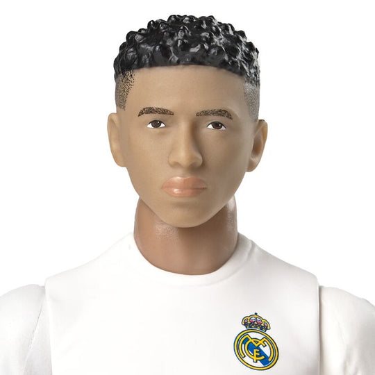Figurine Bellingham en position dynamique avec ballon de football