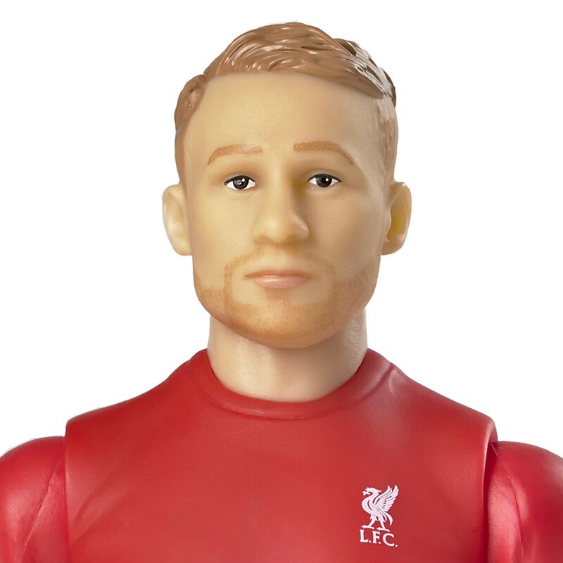 Vue latérale de la figurine Mac Allister Liverpool FC montrant les articulations flexibles