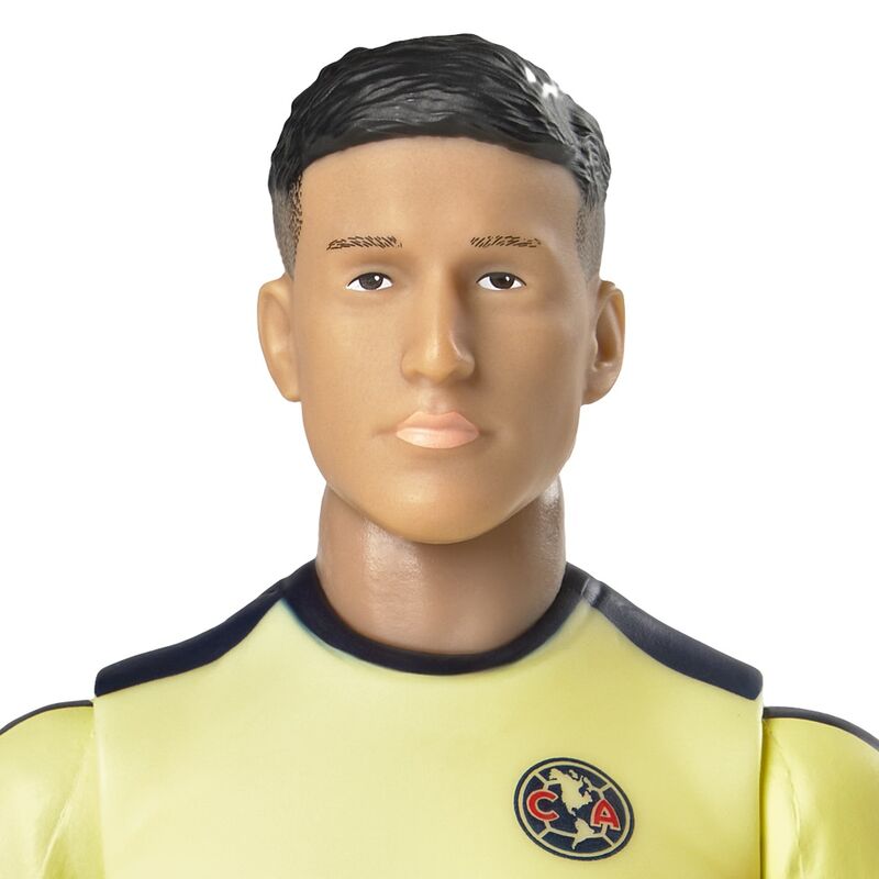Figurine Alejandro Zendejas Club America avec maillot jaune et bleu visible