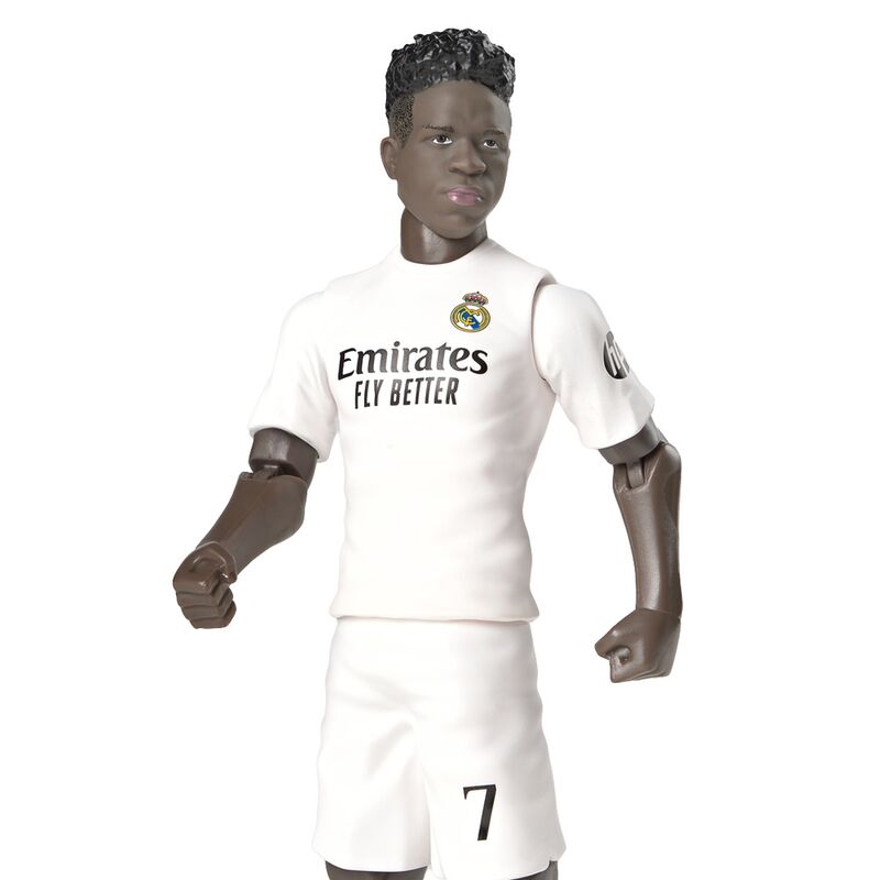 Zoom sur les articulations flexibles de la figurine Vinicius Jr Real Madrid