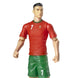Vue latérale de la figurine articulée Cristiano Ronaldo en tenue Portugal 20cm