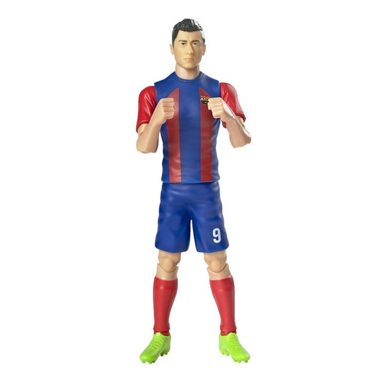 Packaging original BANBO TOYS de la figurine articulée Lewandowski FC Barcelona