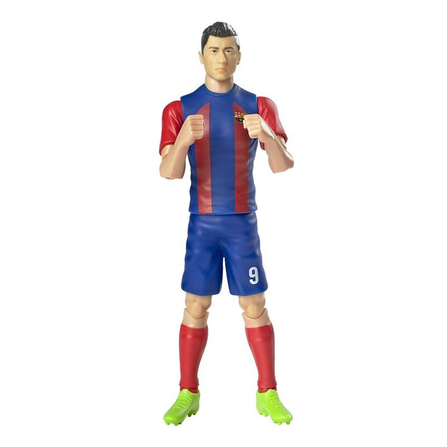Packaging original BANBO TOYS de la figurine articulée Lewandowski FC Barcelona