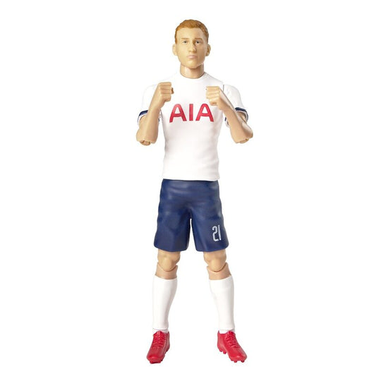 Zoom sur le maillot Tottenham Hotspur de la figurine Kulusevski avec logo visible
