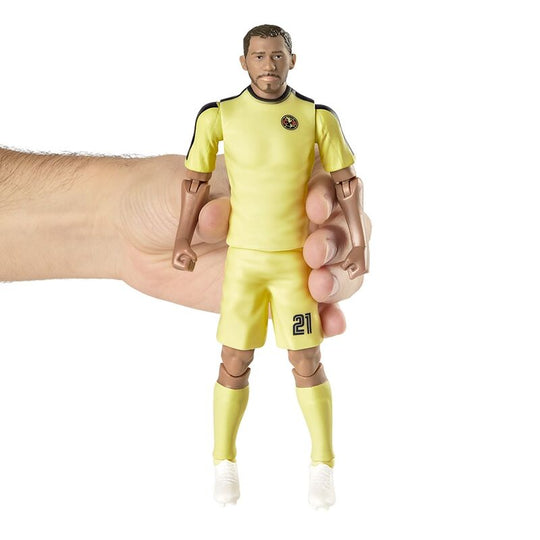 Figurine articulée Henry Martin du Club America en tenue officielle, hauteur 20cm, vue de face