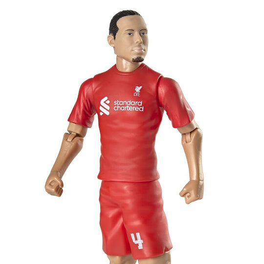 Figurine Virgil van Dijk en position dynamique avec ballon de football