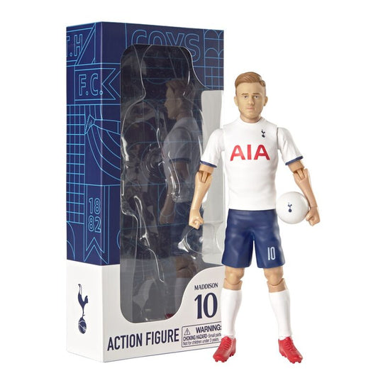 Figurine articulée 20cm de James Maddison en tenue officielle Tottenham Hotspur vue de face