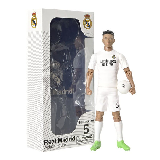 Emballage officiel BANBO TOYS de la figurine Bellingham Real Madrid 20cm