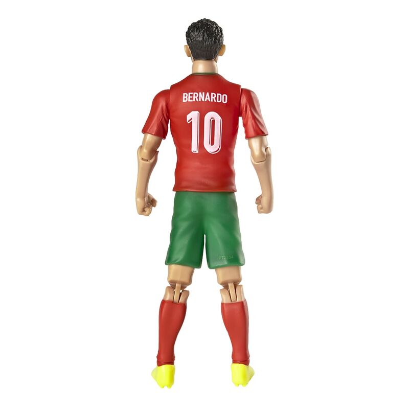 Figurine Bernardo Silva en position de tir avec ballon au pied