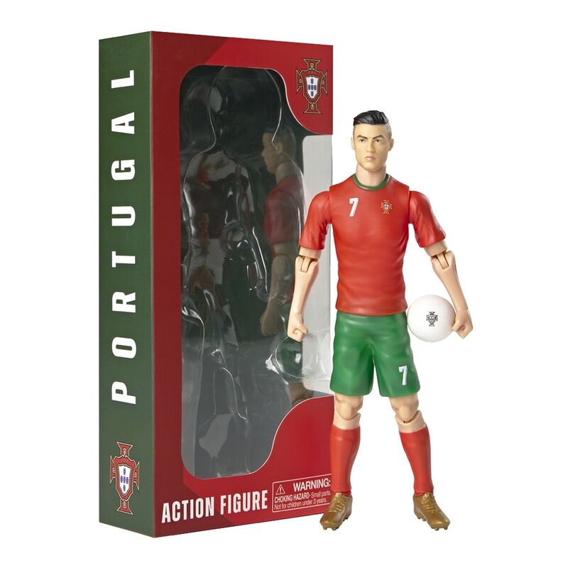 Ensemble complet des 6 images montrant différents angles de la figurine Cristiano Ronaldo