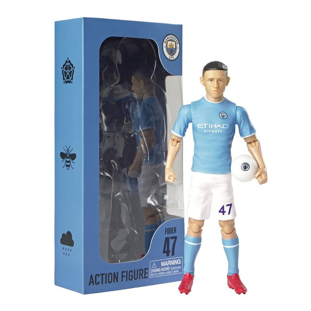 Emballage officiel BANBO TOYS de la figurine Phil Foden Manchester City 20cm
