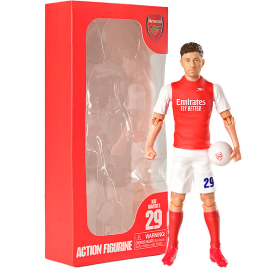Figurine articulée Kai Havertz Arsenal 20cm en vue frontale avec détails du maillot