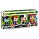 Pack de 4 figurines FUNKO POP Disney Villains avec Maléfique, Reine de cœur, Cruella de Vil et Capitaine Crochet en présentation frontale