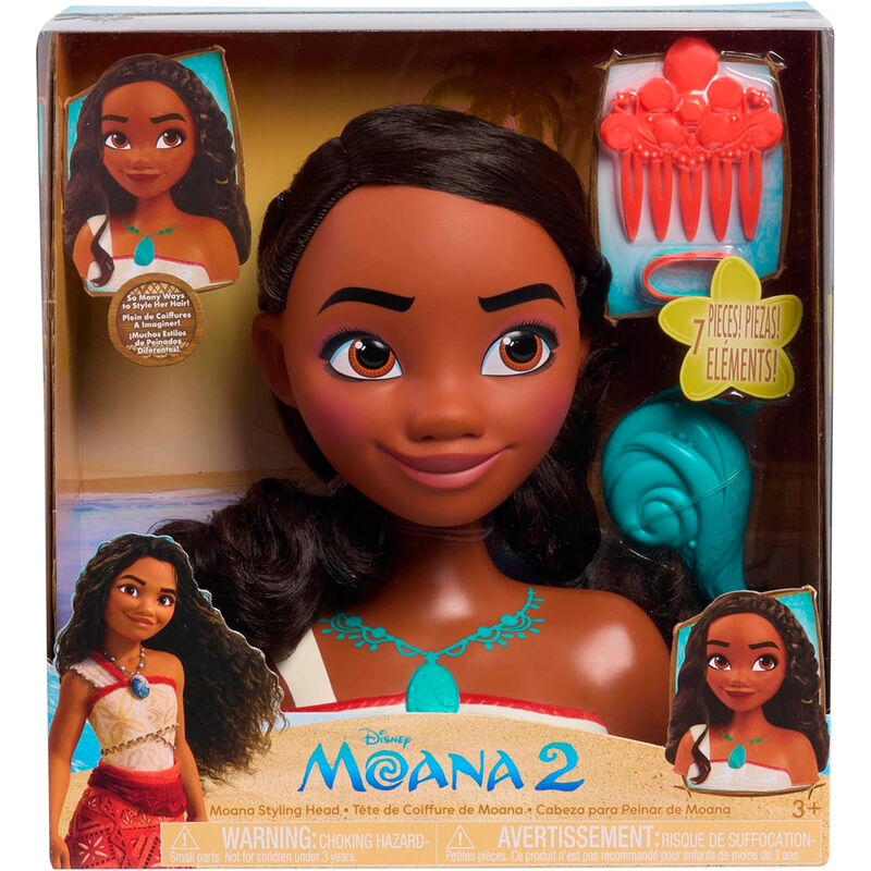 Accessoires variés pour personnaliser les bustes Disney Vaiana et Moana
