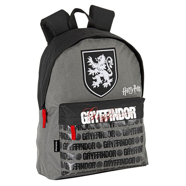 Détail des bretelles ajustables et fermeture sécurisée du sac à dos Gryffindor Harry Potter