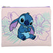 Trousse Disney Stitch ouverte montrant l'intérieur spacieux pour cosmétiques