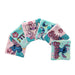 Vue rapprochée du tissu doux et lavable des disques démaquillants Disney Stitch pour soin du visage