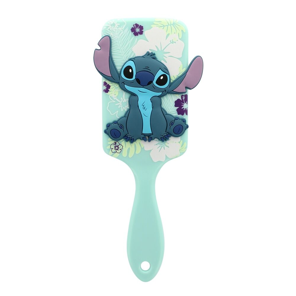Packaging de la brosse à cheveux Disney Stitch 3D avec le personnage en relief