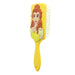 Brosse à cheveux 3D Belle Disney vue de face avec picots en silicone souple pour un démêlage doux