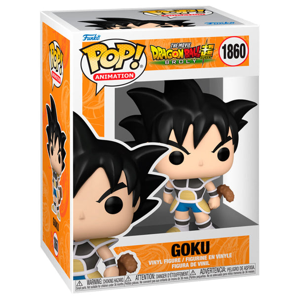Figurine Funko POP Broly Goku de Dragon Ball Super en vinyle de 9 cm dans sa boîte cadeau