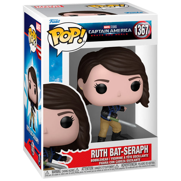 Figurine Funko POP Captain America Brave New World de 9 cm en vinyle dans sa boîte cadeau Marvel