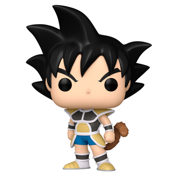 Zoom sur la figurine Funko POP Broly Goku, détail du visage et costume fidèle à la série Dragon Ball Super