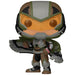 Détail de la figurine Funko POP Captain America Falcon Marvel en vinyle avec couleurs vives