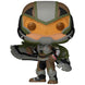 Détail de la figurine Funko POP Captain America Falcon Marvel en vinyle avec couleurs vives