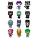 Image rapprochée de la figurine Bitty POP Batman FUNKO montrant les détails du visage et du costume vinyle