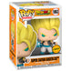 Vue rapprochée de la figurine Funko POP Broly Gogeta Chase montrant les détails colorés et le design unique.