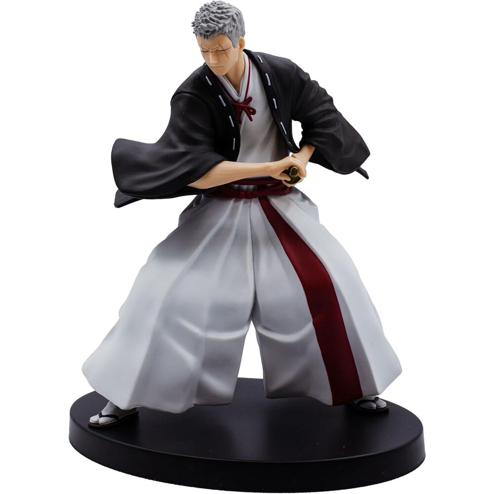 Présentation de la base et des accessoires accompagnant la figurine Yamada Asaemon Shion