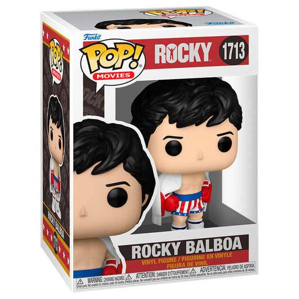 Figurine Funko POP Rocky Balboa en vinyle de 9 cm avec détails précis et couleurs vives