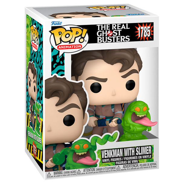 Figurine Funko POP de Venkman de The Real Ghostbusters en vinyle de 9 cm dans sa boîte cadeau