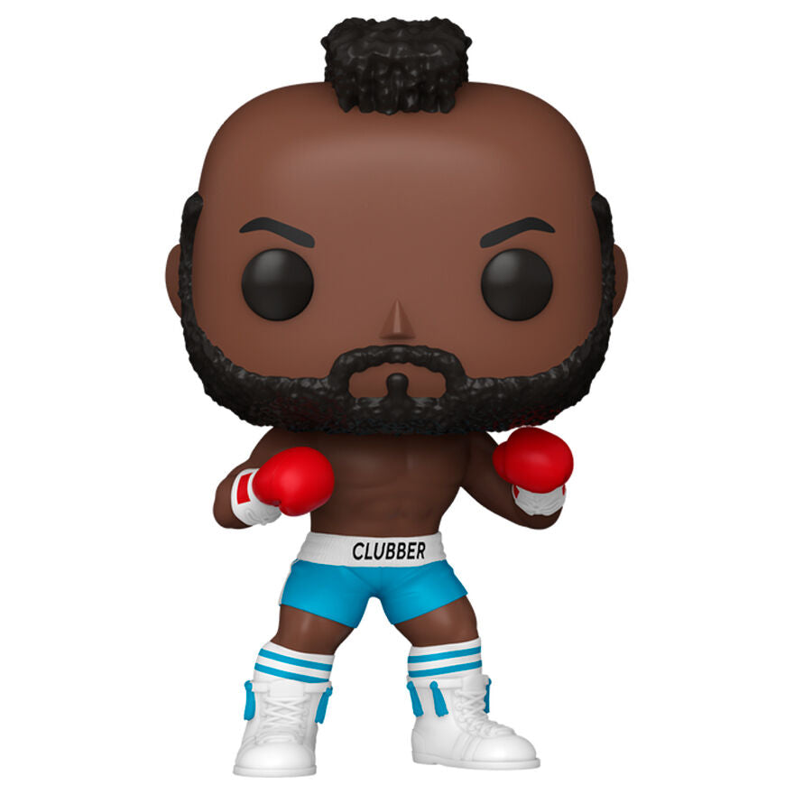 Boîte cadeau de la figurine Funko POP Rocky Clubber Lang, montrant le packaging officiel et la taille compacte
