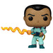 Vue rapprochée de la figurine Winston Zeddemore Funko POP avec détails précis et couleurs vives sur fond blanc