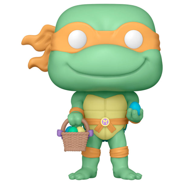 Packaging original de la figurine Funko POP Michelangelo Ninja Turtles édition Easter Egg, boîte transparente avec logo Funko