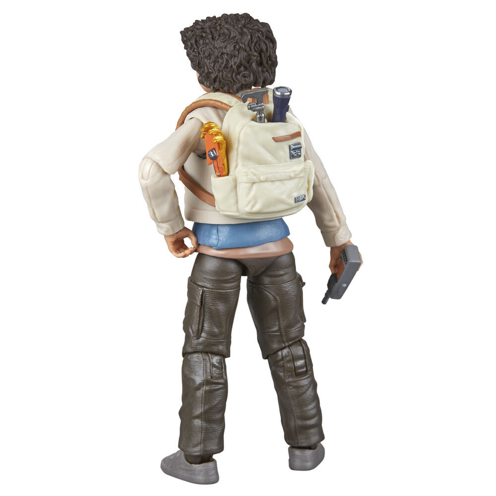 Vue latérale gauche de la figurine Star Wars Skeleton Crew Wim At Attin avec armure détaillée