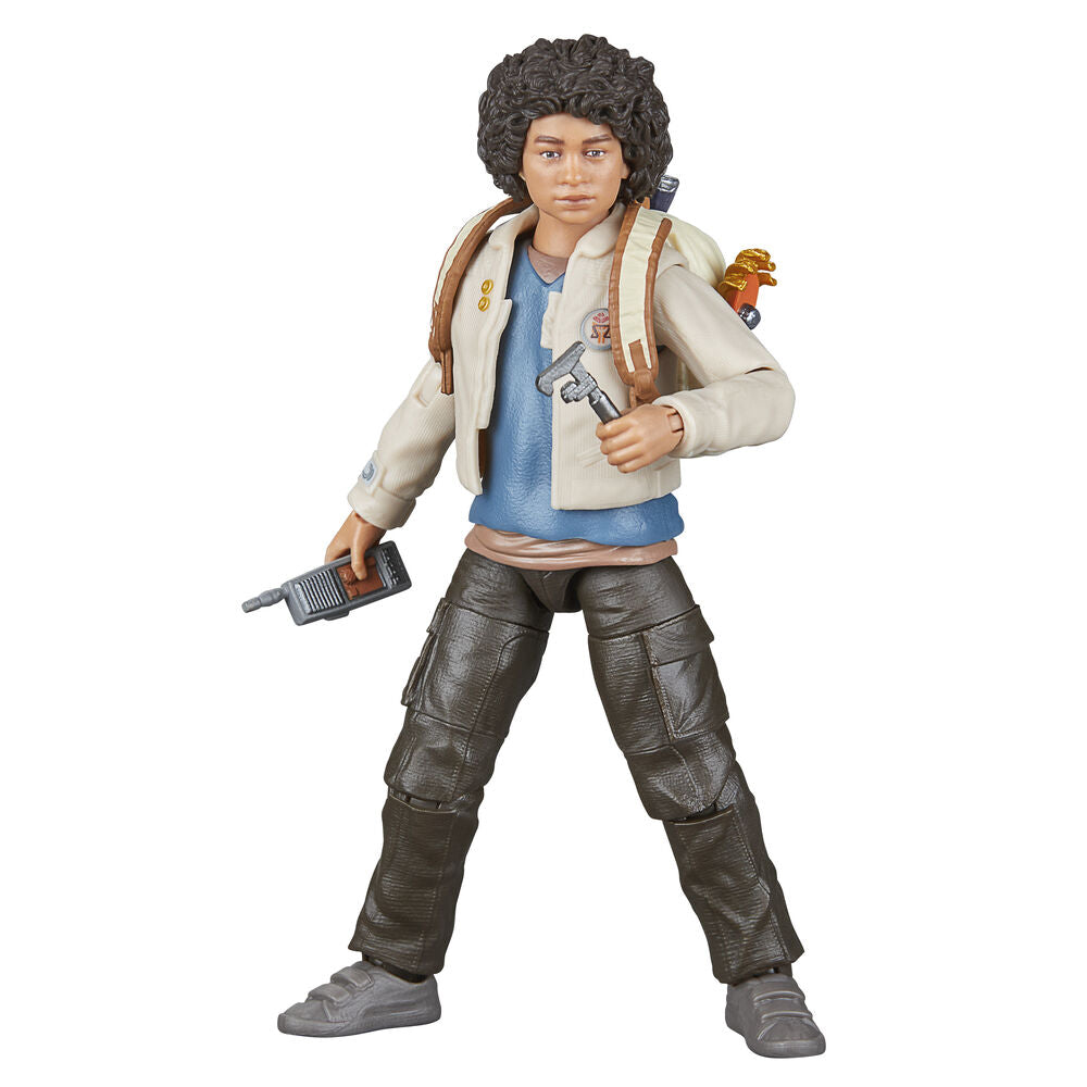 Zoom sur les articulations mobiles de la figurine Star Wars Skeleton Crew Wim At Attin