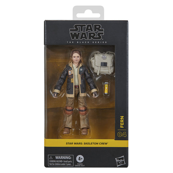 Figurine Fern 15cm articulée de la série Star Wars Skeleton Crew vue de face