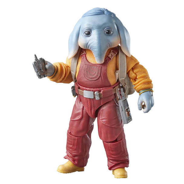 Détail du visage de la figurine Neel At Attin Star Wars Skeleton Crew par HASBRO